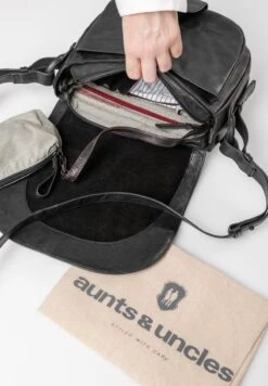 UMHÄNGE MRS BOURBON BROWNIE - Umhängetasche - Black Smoke