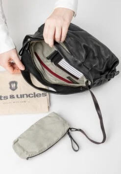 UMHÄNGE MRS MACARON - Handtasche - Black Smoke