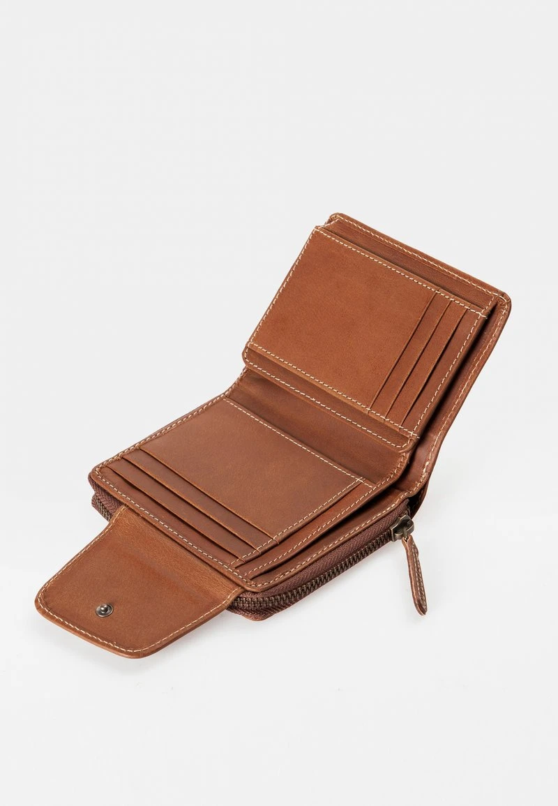 TINA - Geldbörse - Vintage Tan Logoprint 6 TINA - Geldbörse - Vintage Tan Logoprint – Bild 4